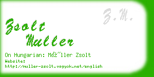 zsolt muller business card